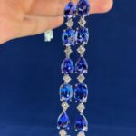 TANZANITE & DIA 14K NECKLACE - Image 4