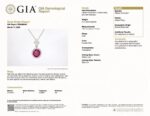 BURMA RUBY & DIA PLAT NECKLACE - Image 2