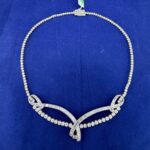 PLATINUM VINTAGE DIA NECKLACE