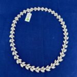 18K WG DIA PEAR MARQUISE NECKLACE