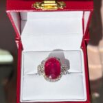 18K WG HT GIA RUBY RING
