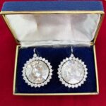 LARGE ROSE CUT DIA EARRINGS