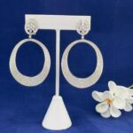 4.87CT DIA 18KW CIRCLE EARRINGS
