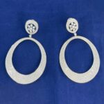 4.87CT DIA 18KW CIRCLE EARRINGS - Image 3