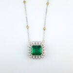 EMERALD & DIA NECKLACE