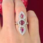 RUBY & DIA 18KY RING