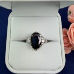PLATINUM SAPPHIRE DIA RING