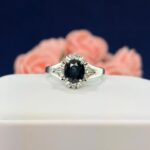 PLATINUM SAPPHIRE DIA RING