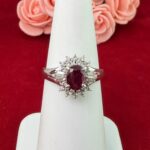 PLATINUM RUBY DIA RING