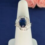 PLATINUM SAPPHIRE DIA RING