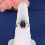 PLATINUM SAPPHIRE DIA RING
