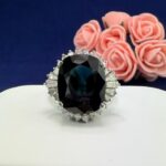 PLATINUM SAPPHIRE DIA RING