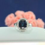 PLATINUM SAPPHIRE DIA RING