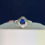 PLATINUM SAPPHIRE DIA RING