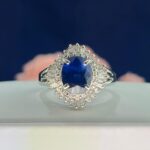 PLATINUM SAPPHIRE DIA RING