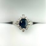 PLATINUM SAPPHIRE DIA RING