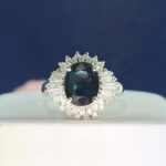 PLATINUM SAPPHIRE DIA RING