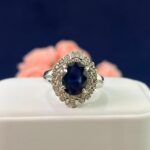 PLATINUM SAPPHIRE DIA RING