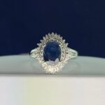 PLATINUM SAPPHIRE DIA RING