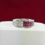 PLATINUM RUBY DIA RING