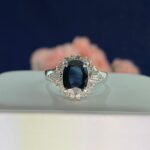PLATINUM SAPPHIRE DIA RING