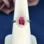 RUBY & DIA PLAT RING