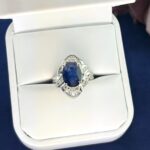 SAPPHIRE & DIA PLAT RING