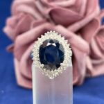 SAPPHIRE & DIA PLAT RING