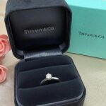 TIFFANY & CO SOLITAIRE DIA PLAT RING