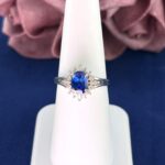 SAPPHIRE DIA PLATINUM RING