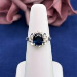 SAPPHIRE DIA PLATINUM RING