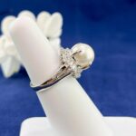PEARL DIA PLATINUM RING - Image 2