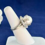 PEARL DIA PLATINUM RING - Image 2
