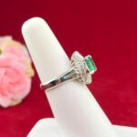 EMERALD DIA PLATINUM RING - Image 2