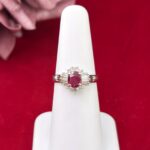 RUBY DIA PLATINUM RING