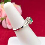 EMERALD DIA PLATINUM RING - Image 2