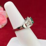 EMERALD DIA PLATINUM RING - Image 2