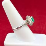 EMERALD DIA PLATINUM RING - Image 2