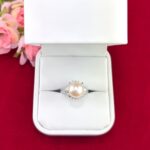 PEARL DIA PLATINUM RING