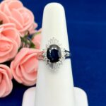 SAPPHIRE DIA PLATINUM RING