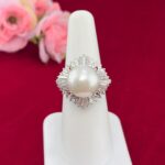 PEARL DIA PLATINUM RING