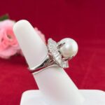 PEARL DIA PLATINUM RING - Image 2