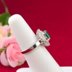 EMERALD DIA PLATINUM RING - Image 2