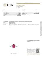 BURMA RUBY & DIA PLAT RING - Image 2