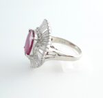 RUBY & DIA PLAT RING - Image 2