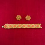 TIFFANY & CO CORAL EARRINGS-BRACELET SET