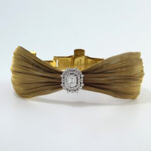 DIA INVISIBLE-SET CLASP BRACELET