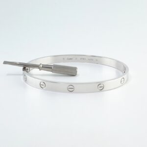 CARTIER LOVE 18KW BRACELET SIZE 21