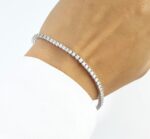 3.21CT DIA 14KW TENNIS BRACELET - Image 5