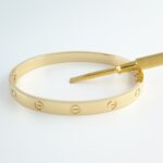 CARTIER LOVE 18KY BRACELET SIZE 18